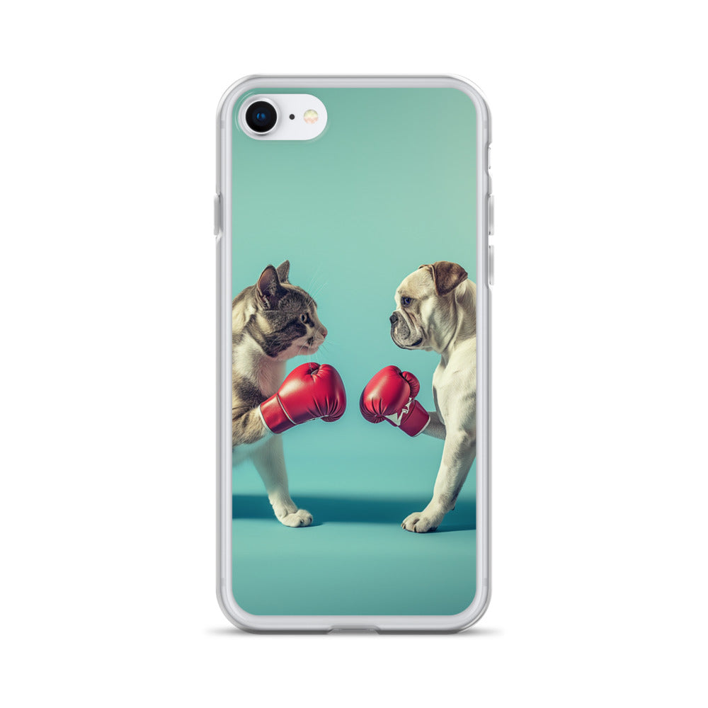 Boxing Dog n Cat C Clear Case for iPhone®