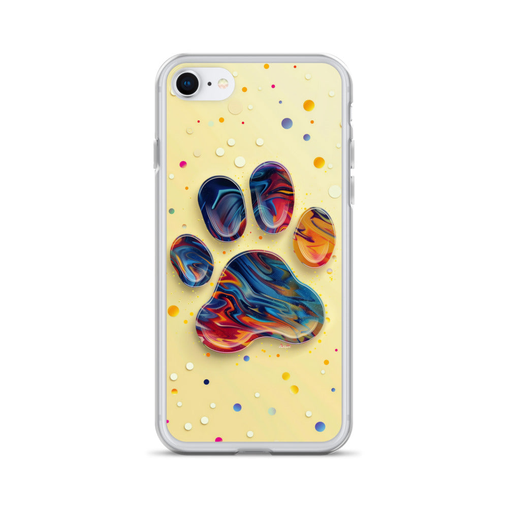 Artistic PawPrints  Aurora Clear Case for iPhone®