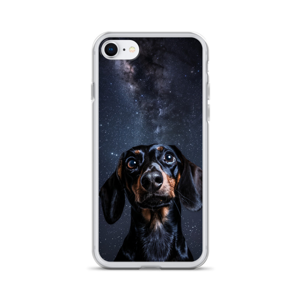 Dachshund Starry Night Clear Case for iPhone®