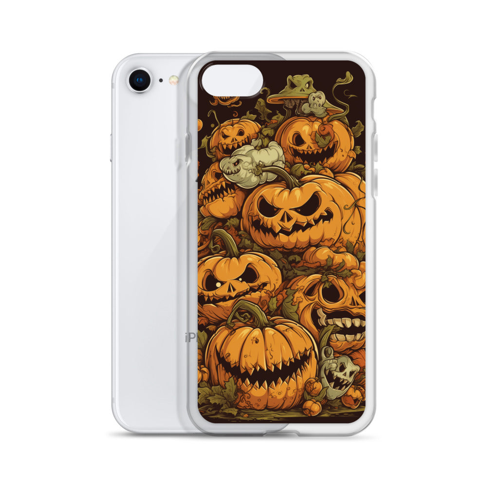 Halloween Pumpkin C Clear Case for iPhone