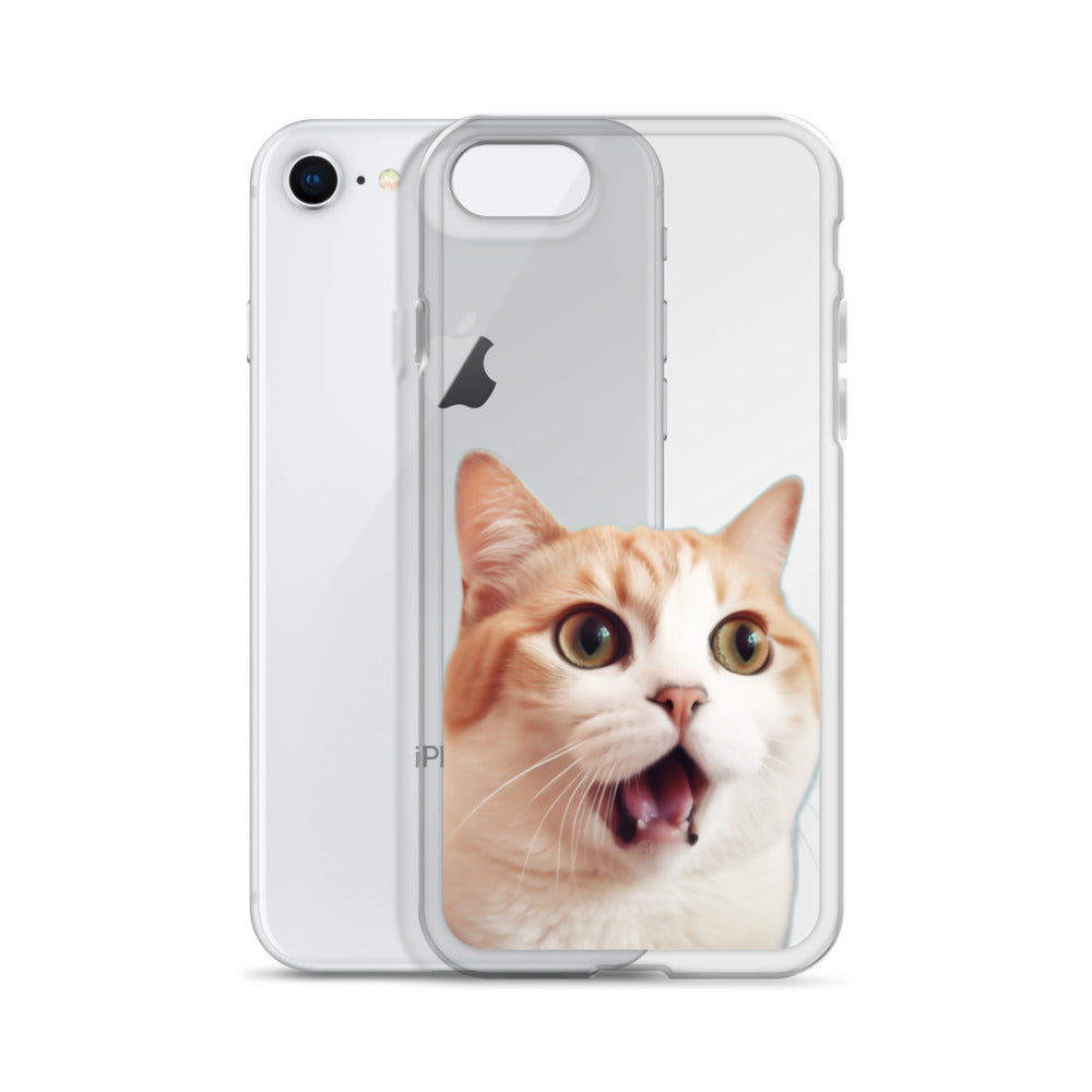Cat E Clear Case for iPhone