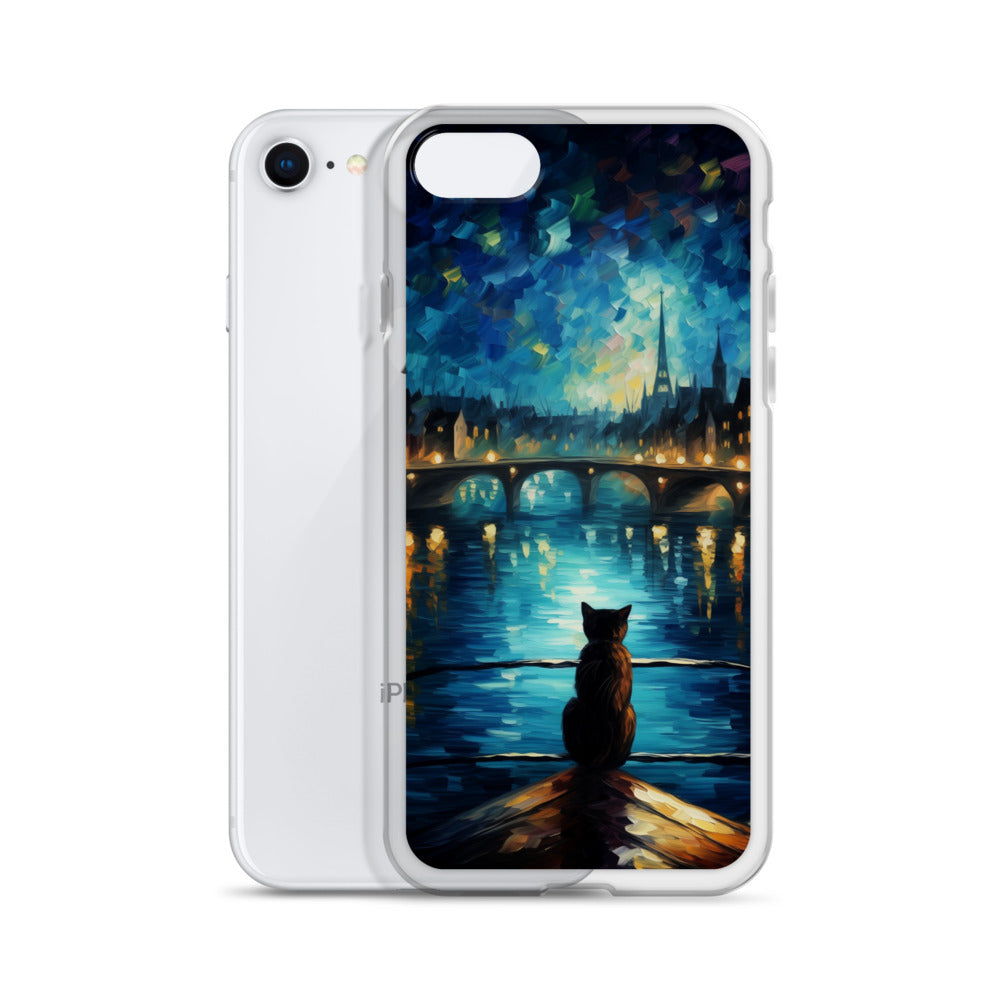 River Cat B Clear Case for iPhone