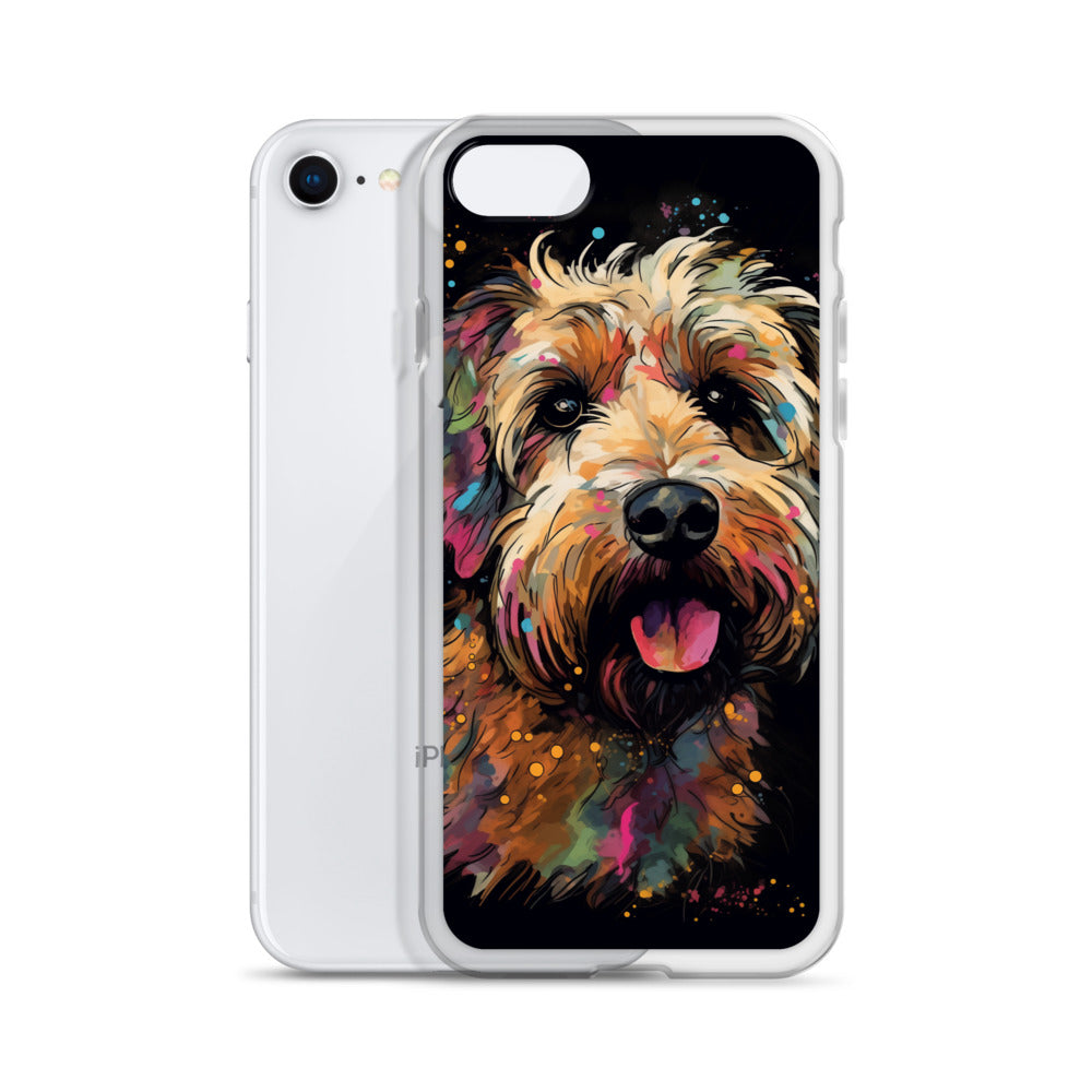 Van Gogh Style Dog A Clear Case for iPhone
