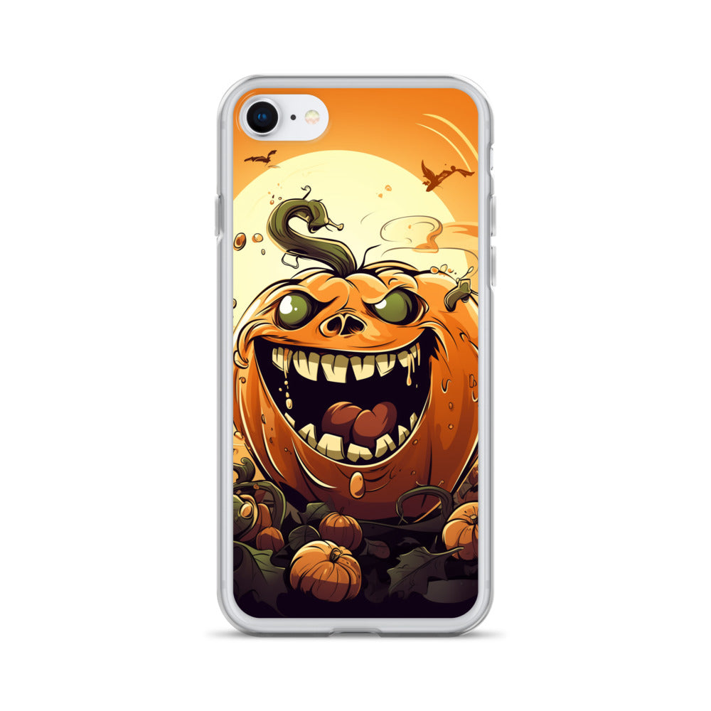 Halloween Pumpkin B Clear Case for iPhone