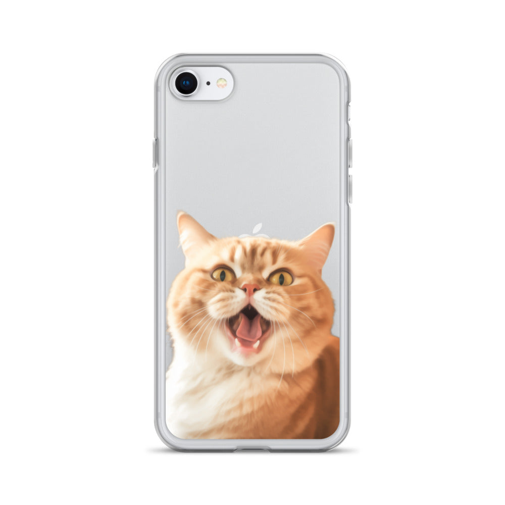 Cat K Clear Case for iPhone