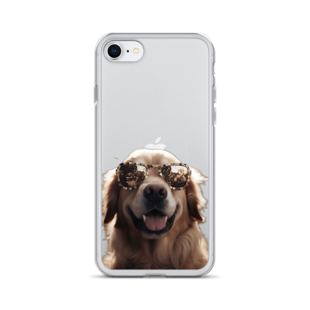 Glasses Dog K Clear Case for iPhone