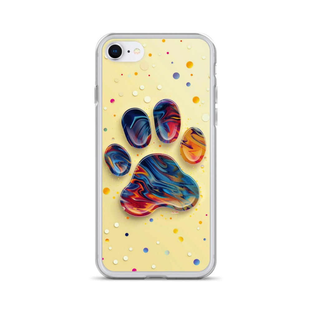 Artistic PawPrints  Aurora Clear Case for iPhone®