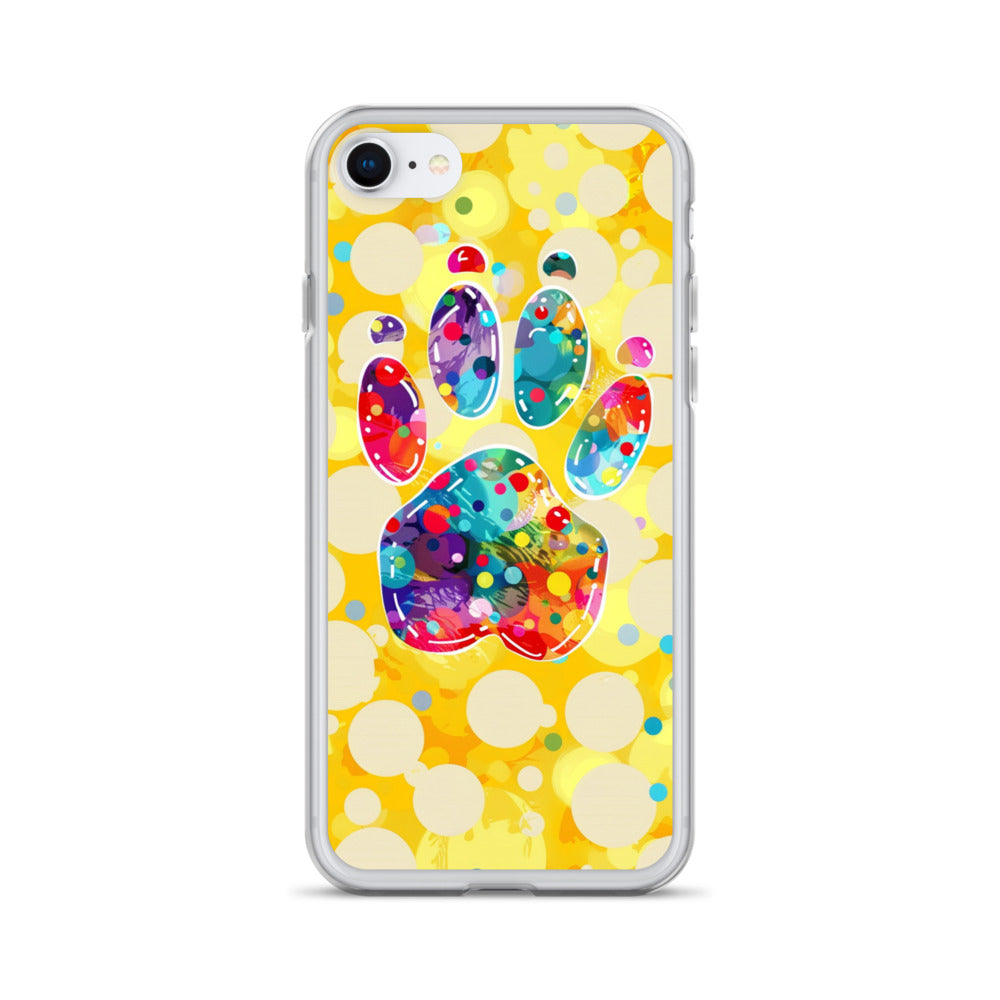 Artistic PawPrints Borealis Clear Case for iPhone®