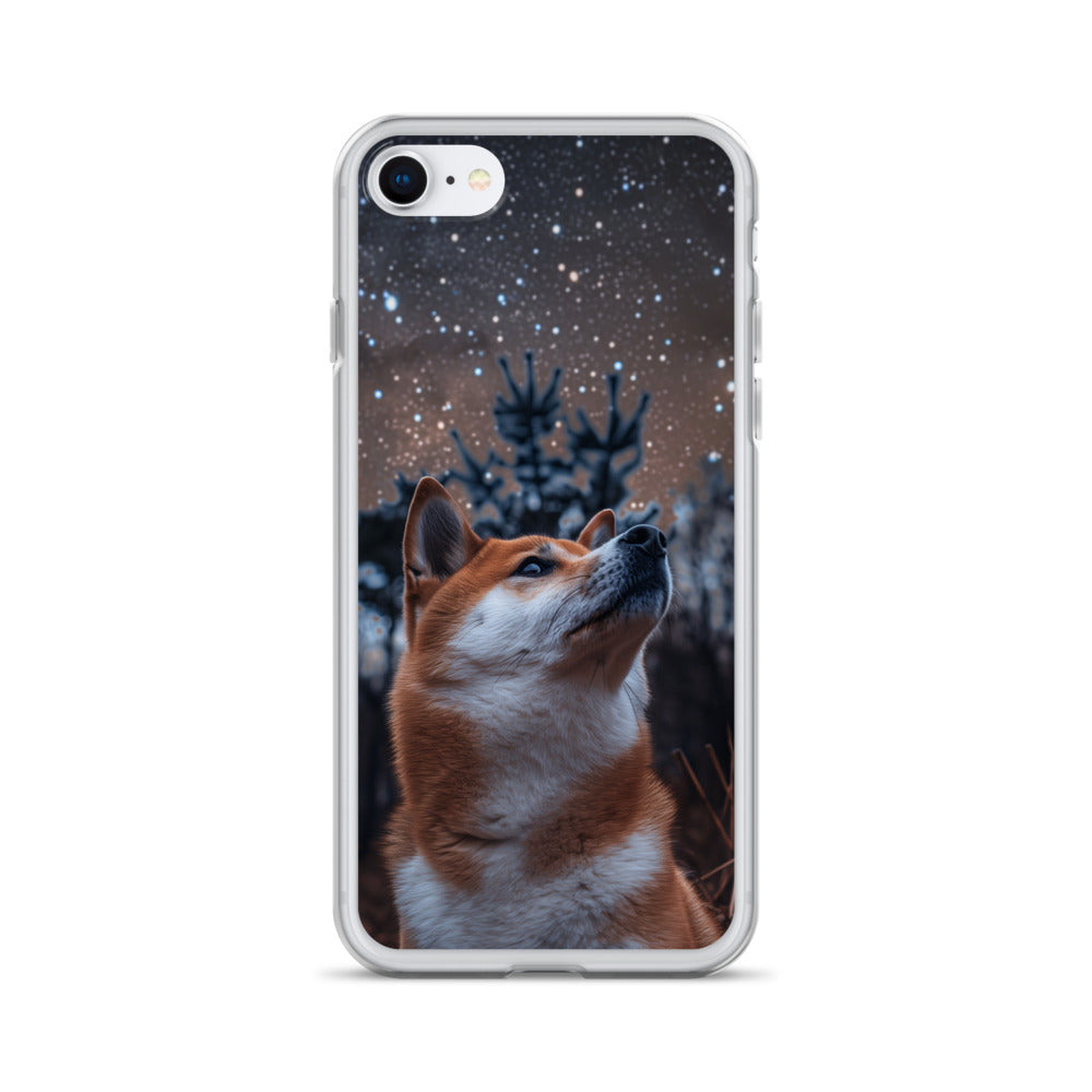 Shiba Inu Starry Night Clear Case for iPhone®