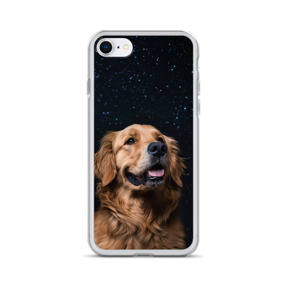 Golden Retriever Starry Night Clear Case for iPhone®