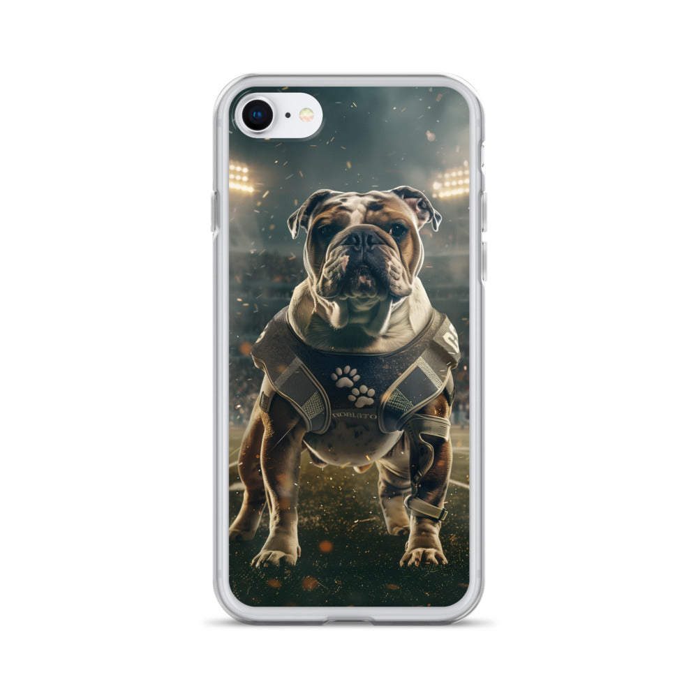 Bulldog Football-Themed Clear Case for iPhone®