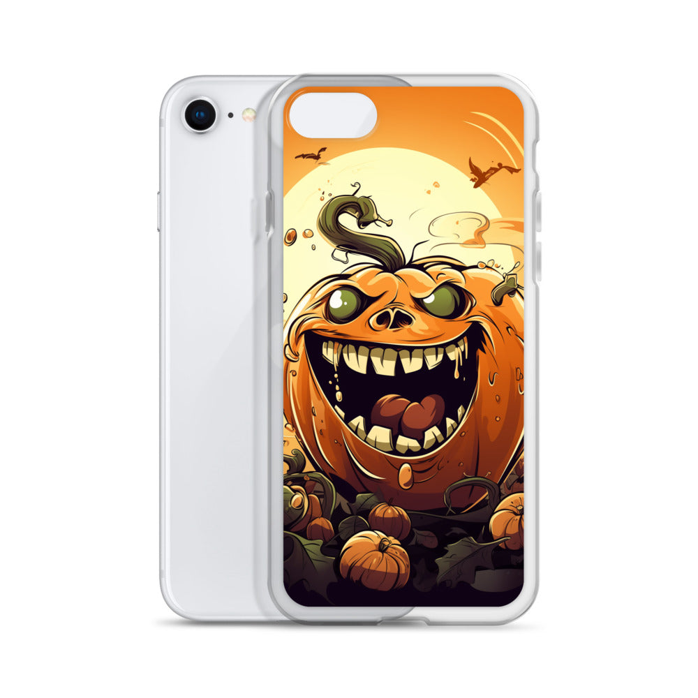 Halloween Pumpkin B Clear Case for iPhone