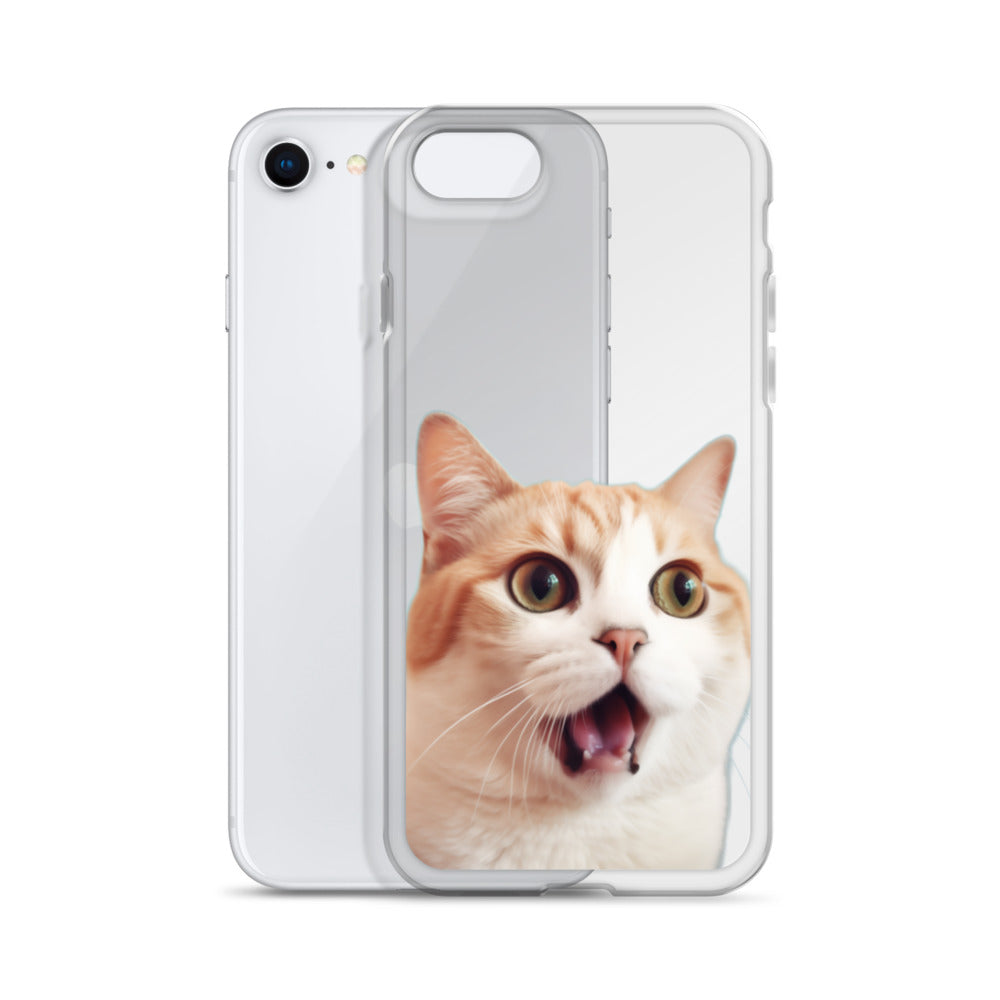 Cat E Clear Case for iPhone