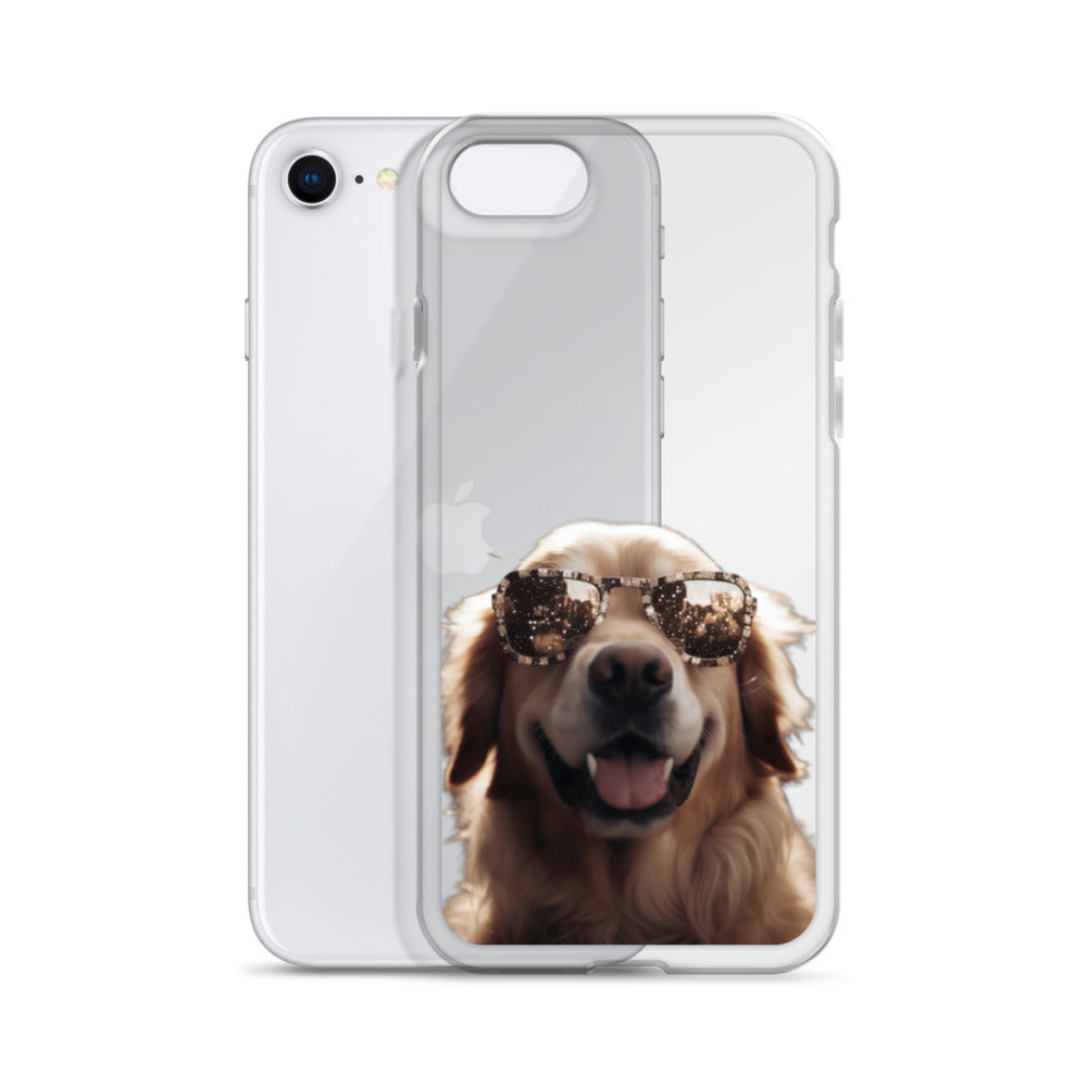 Glasses Dog K Clear Case for iPhone