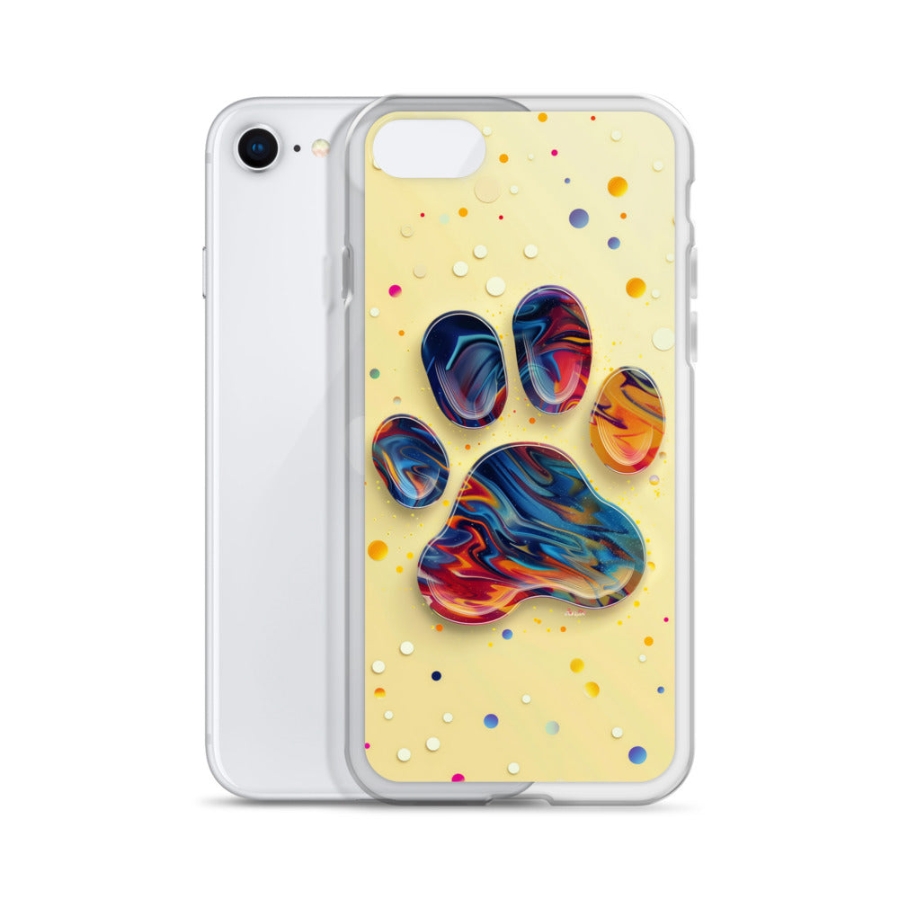 Artistic PawPrints  Aurora Clear Case for iPhone®