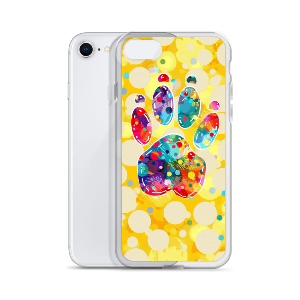 Artistic PawPrints Borealis Clear Case for iPhone®