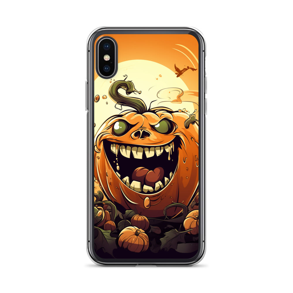 Halloween Pumpkin B Clear Case for iPhone