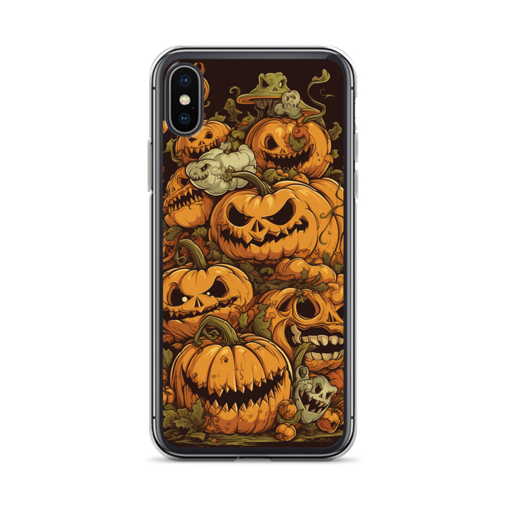 Halloween Pumpkin C Clear Case for iPhone