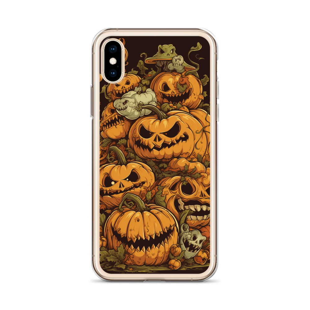 Halloween Pumpkin C Clear Case for iPhone