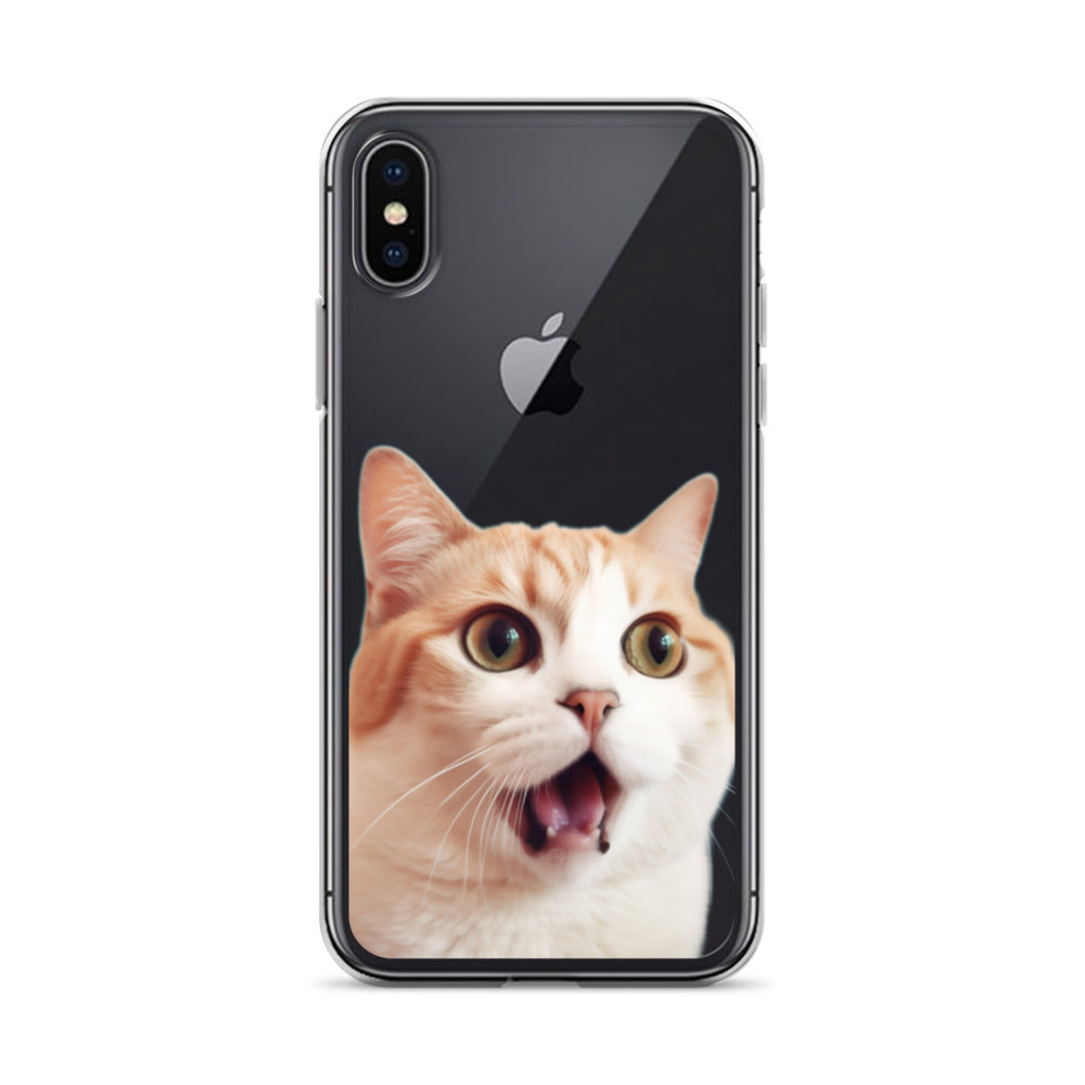 Cat E Clear Case for iPhone