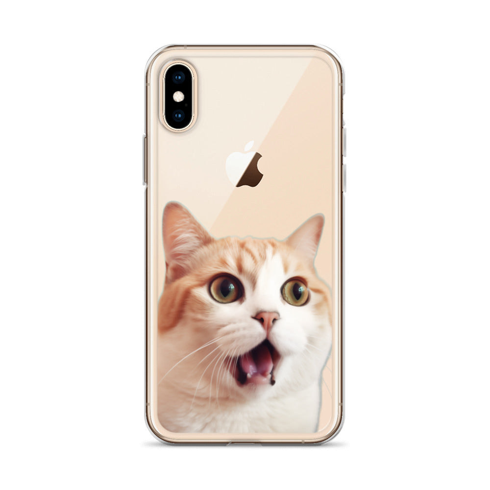 Cat E Clear Case for iPhone