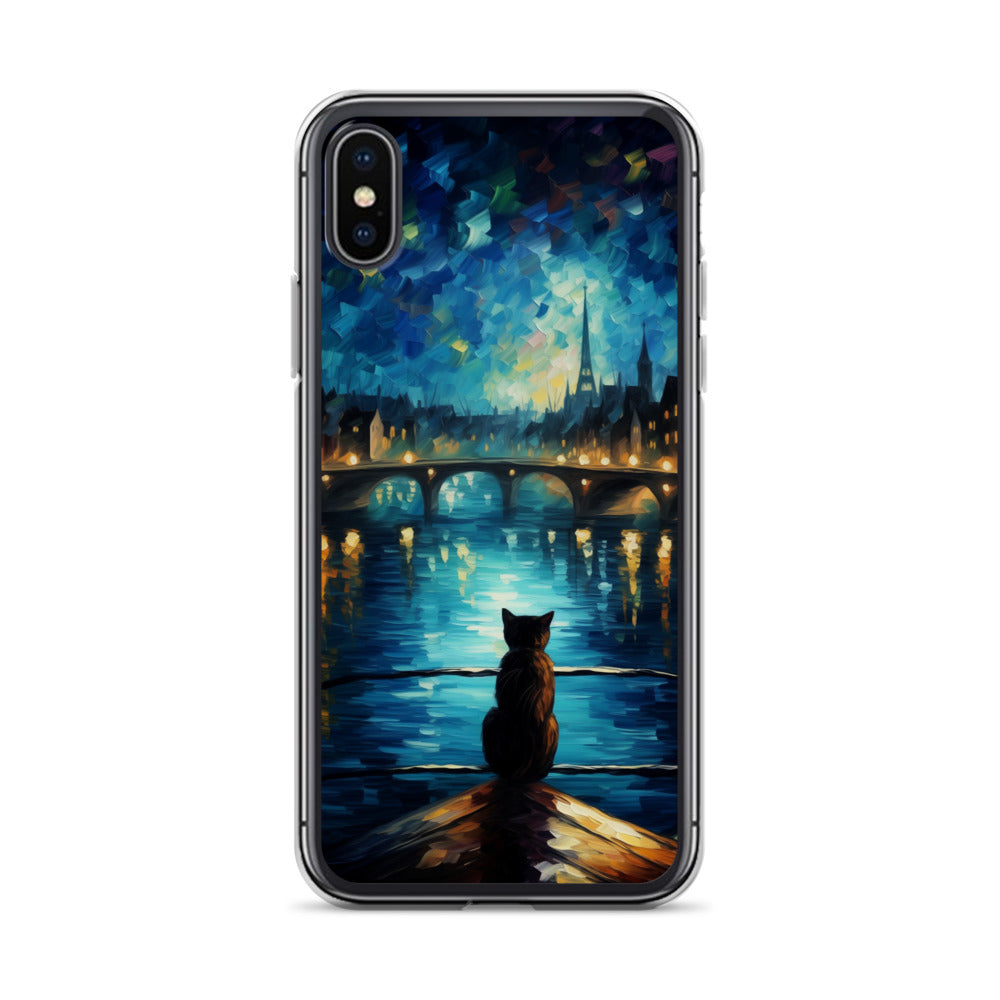 River Cat B Clear Case for iPhone