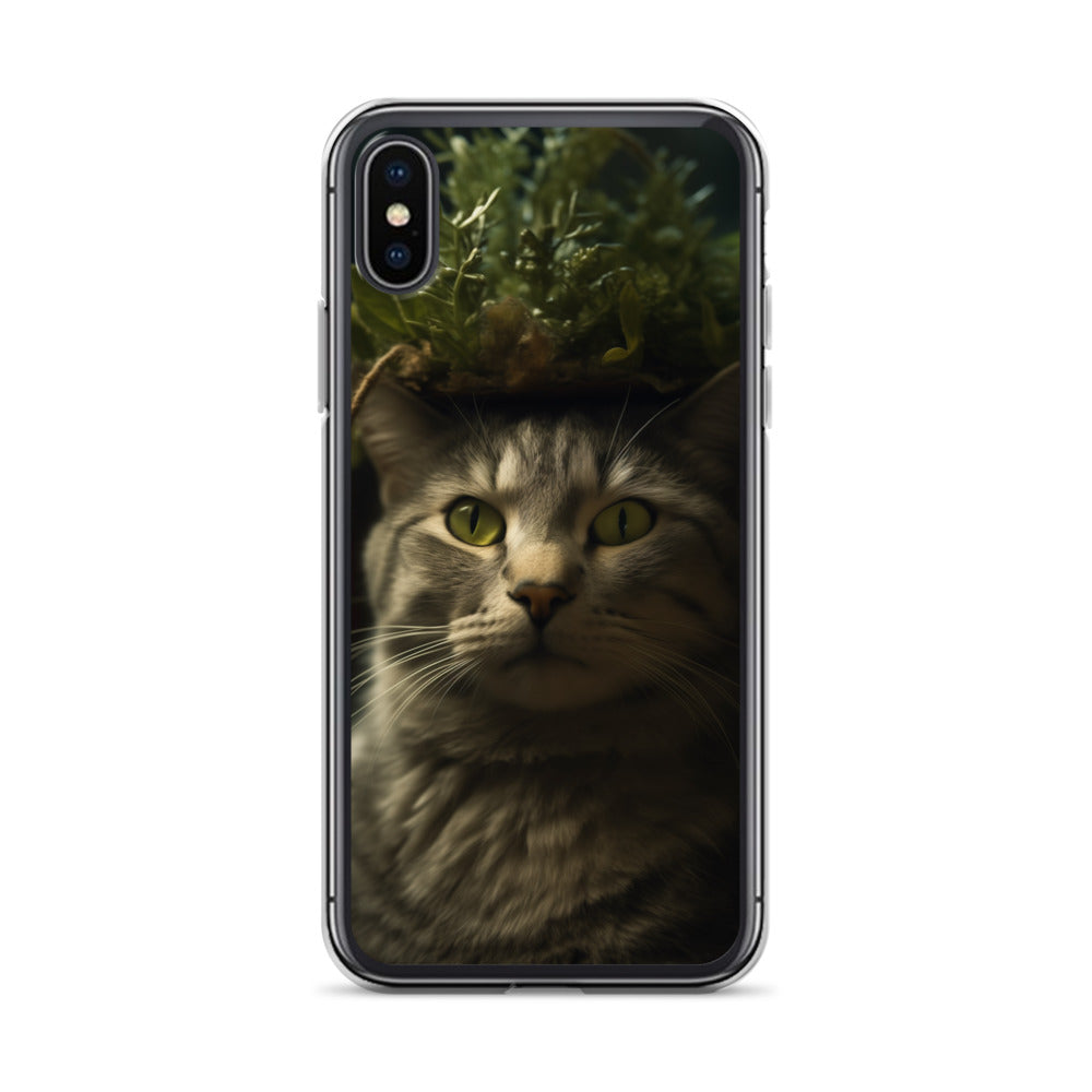 Cat Hat C Clear Case for iPhone