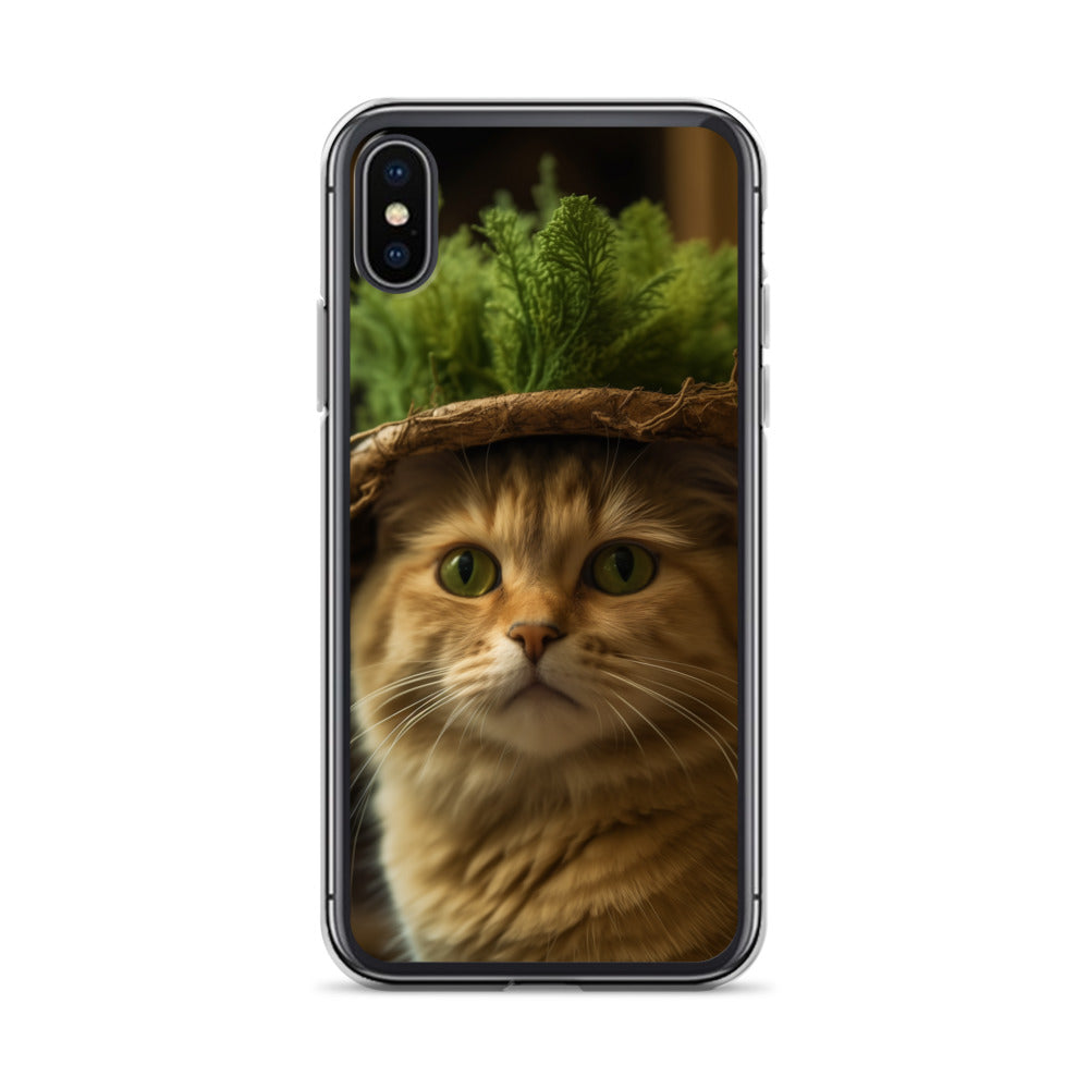 Cat Hat D Clear Case for iPhone