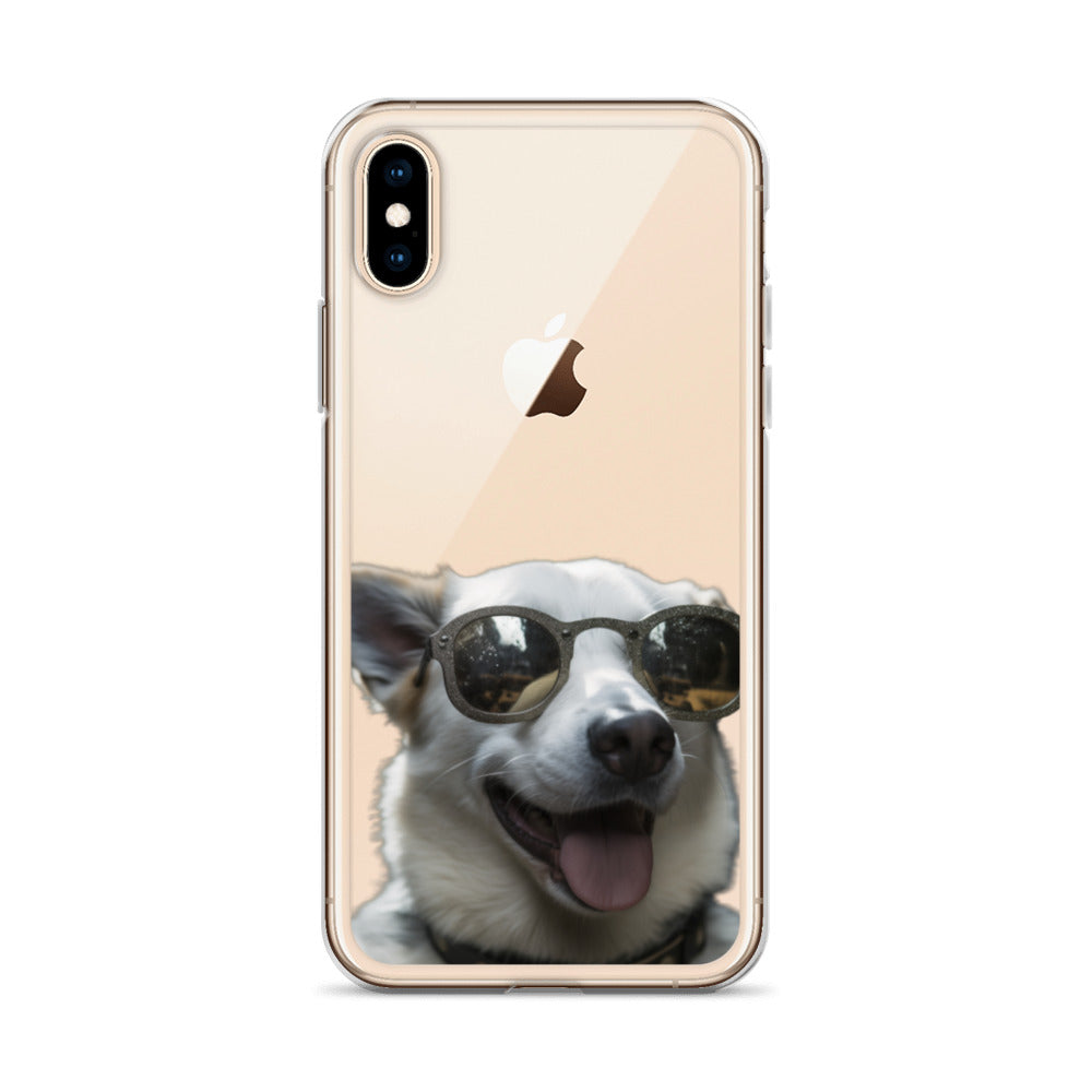 Glasses dog A clear case for iphone
