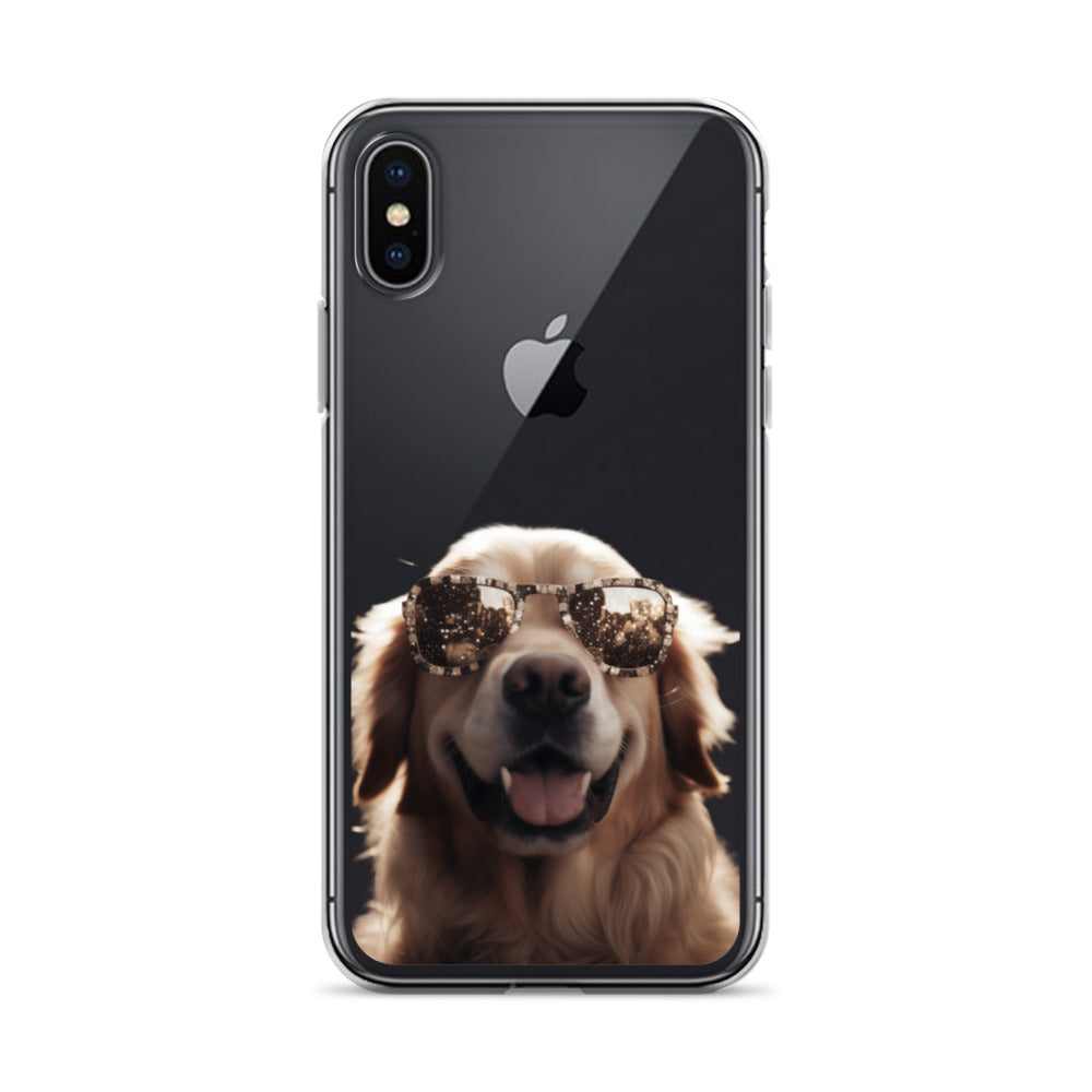 Glasses Dog K Clear Case for iPhone