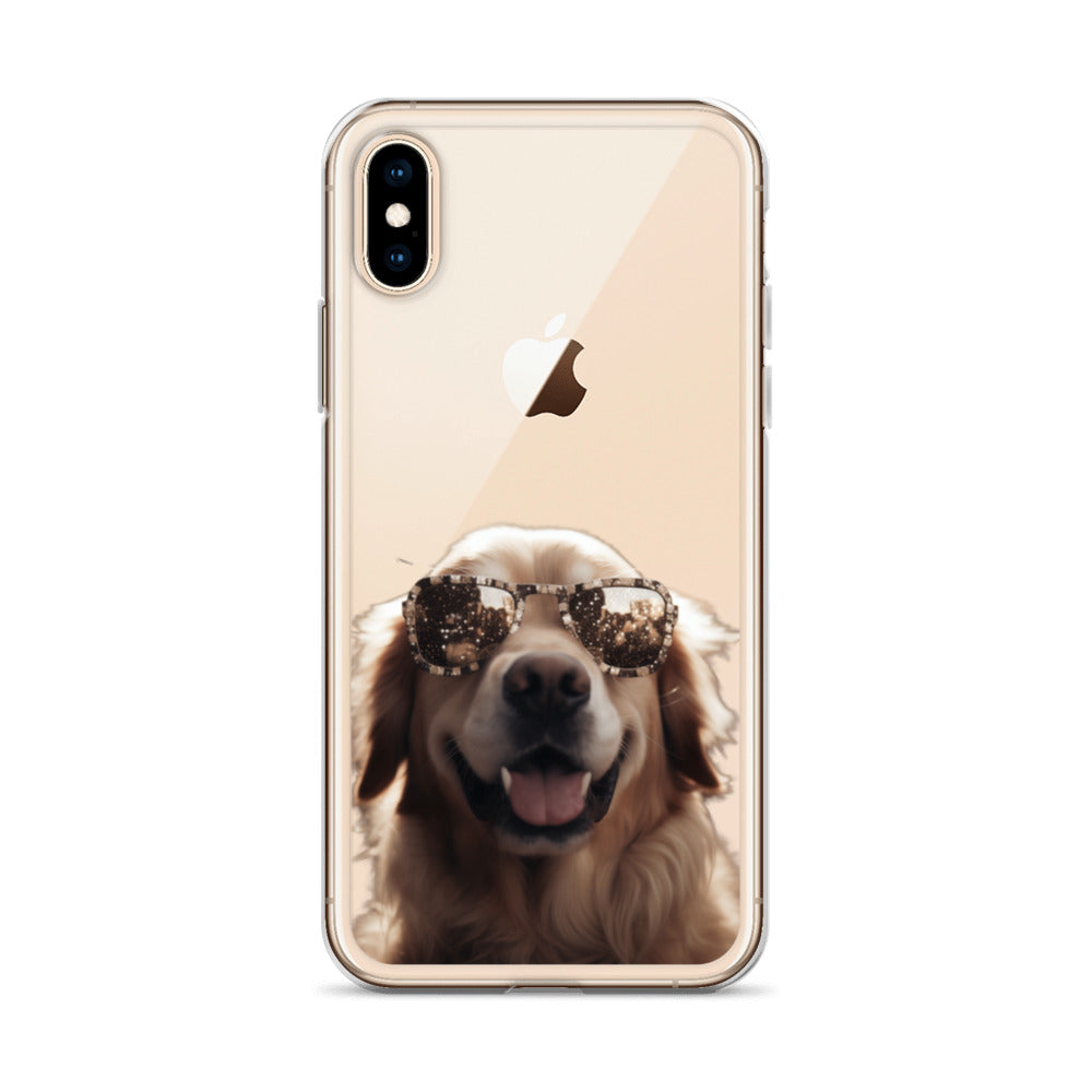 Glasses Dog K Clear Case for iPhone