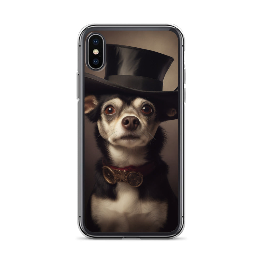 Top Hat Dog A Clear Case for iPhone