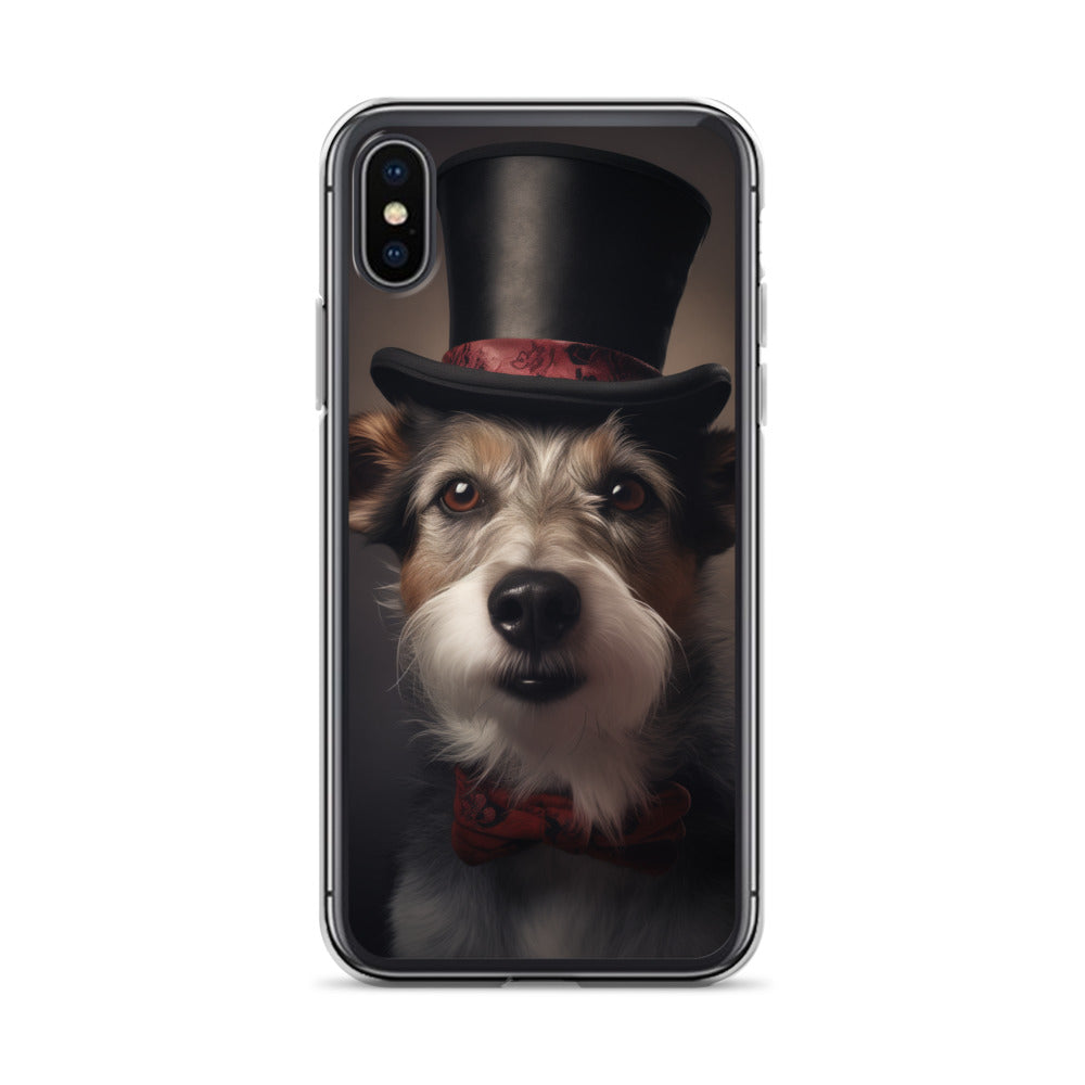 Top Hat Dog E Clear Case for iPhone