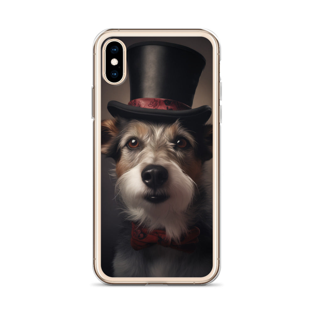 Top Hat Dog E Clear Case for iPhone
