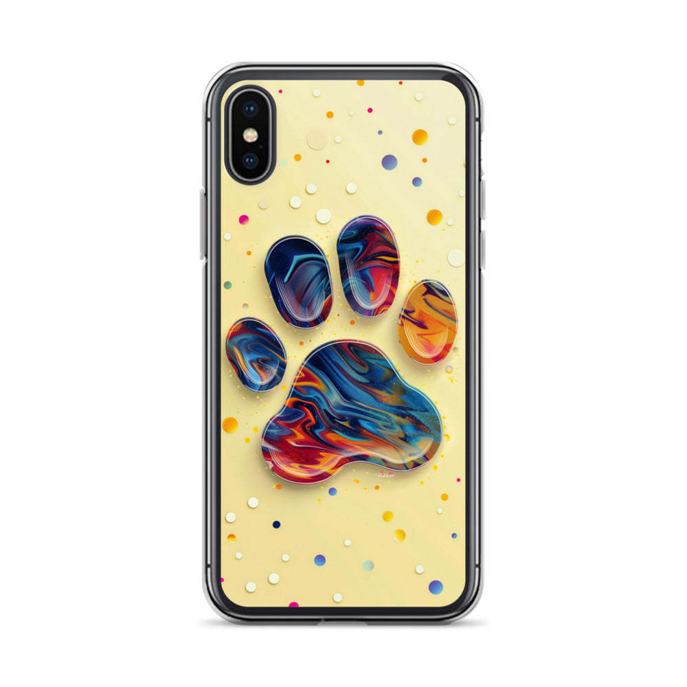 Artistic PawPrints  Aurora Clear Case for iPhone®