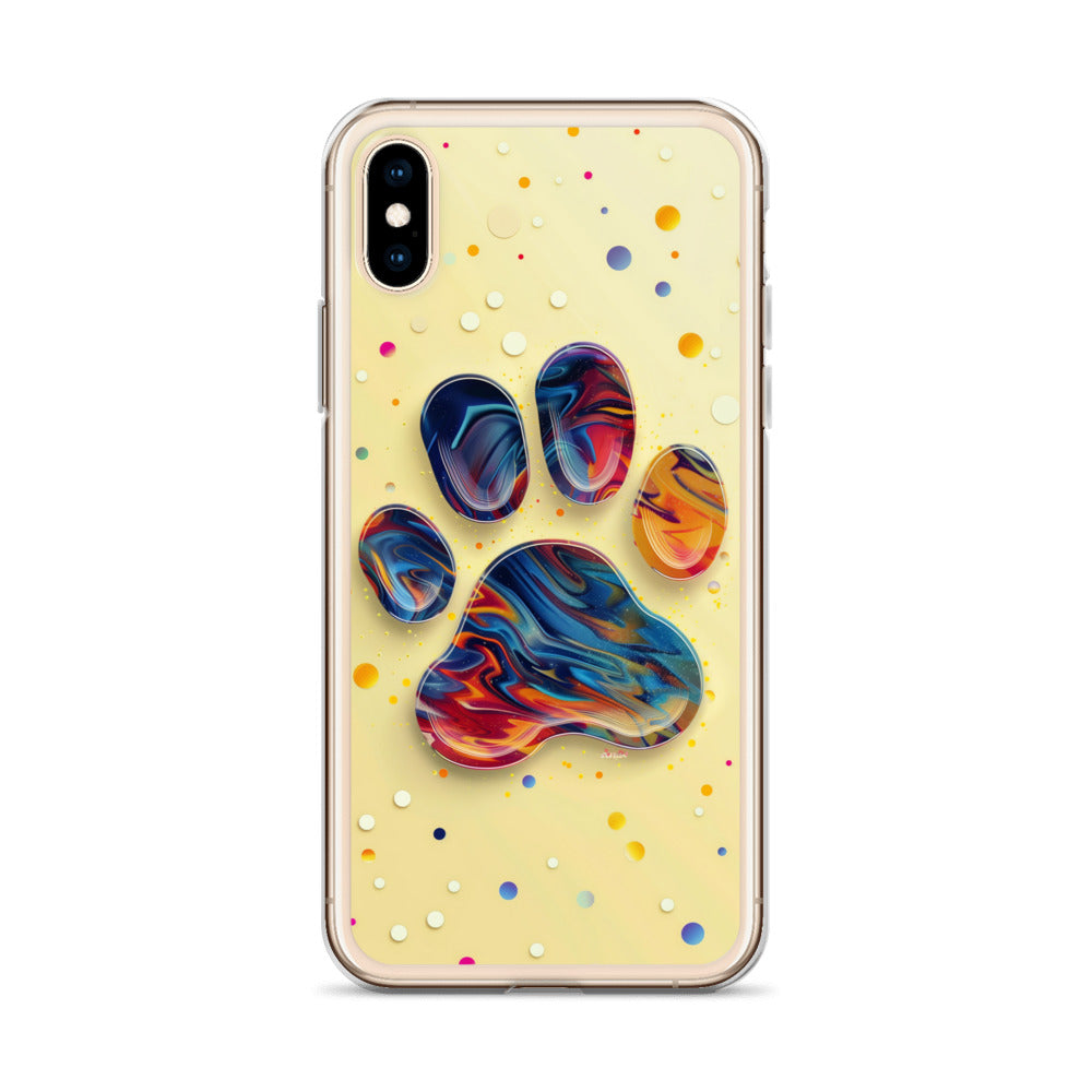 Artistic PawPrints  Aurora Clear Case for iPhone®