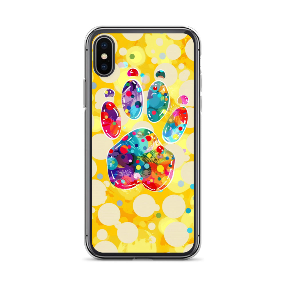 Artistic PawPrints Borealis Clear Case for iPhone®