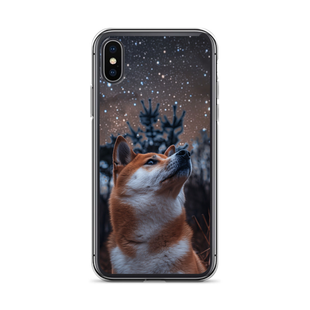 Shiba Inu Starry Night Clear Case for iPhone®