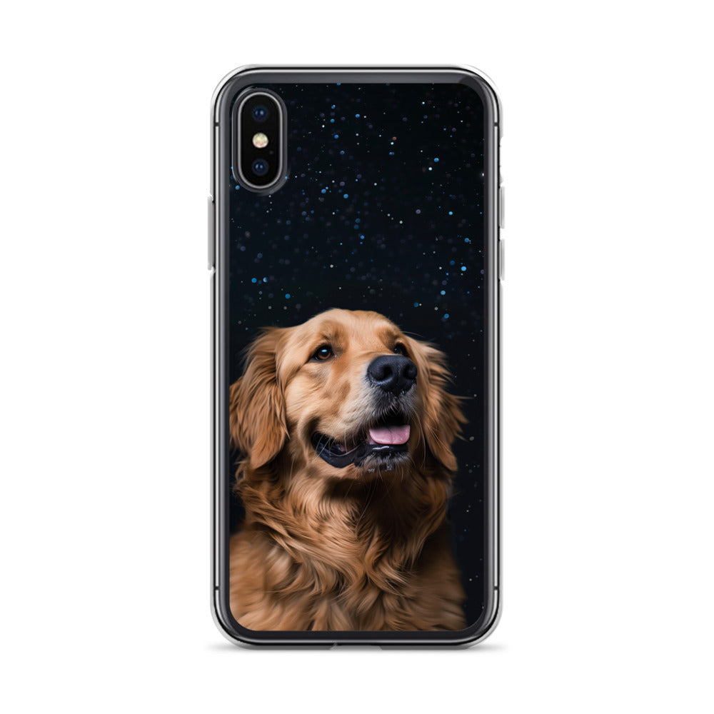 Golden Retriever Starry Night Clear Case for iPhone®