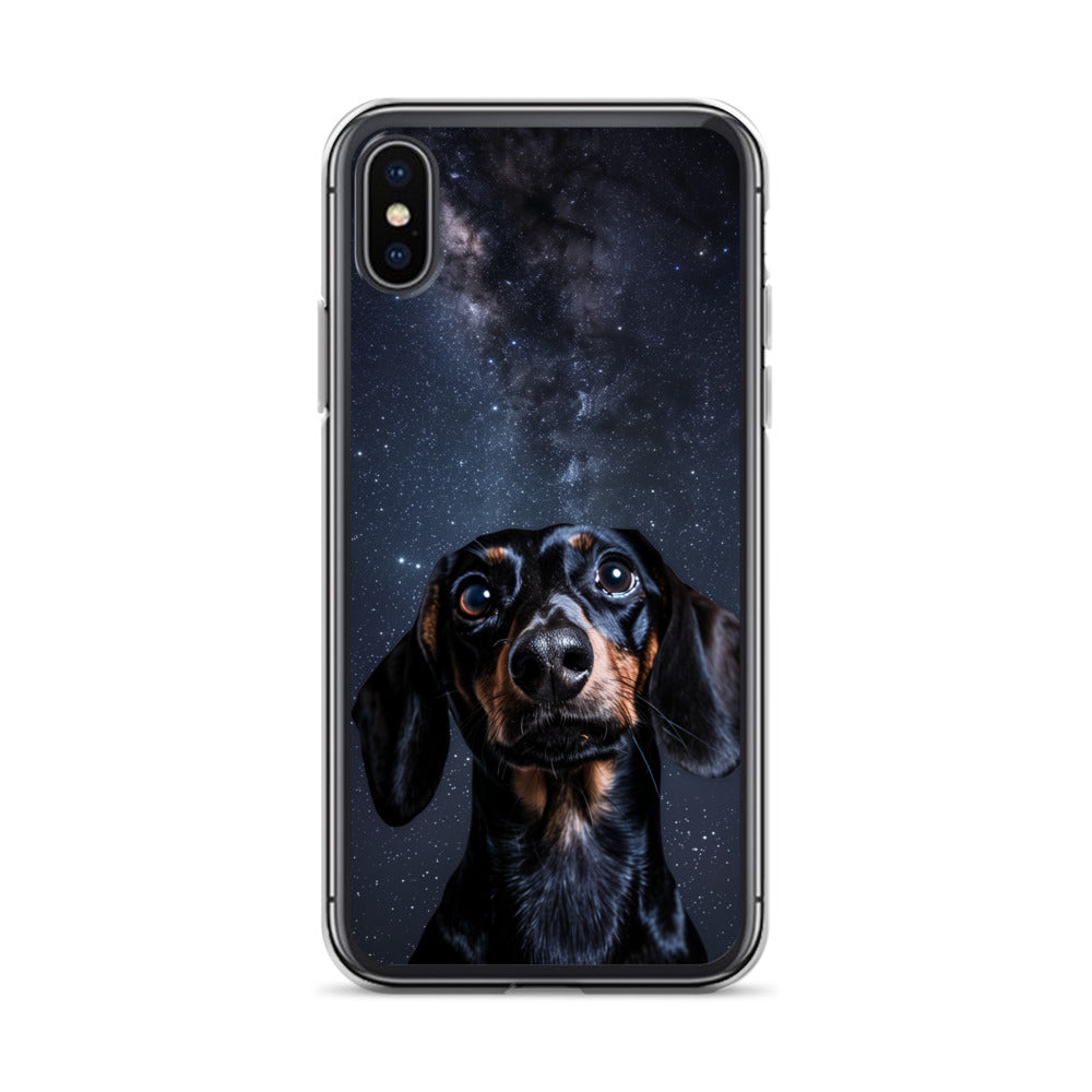 Dachshund Starry Night Clear Case for iPhone®