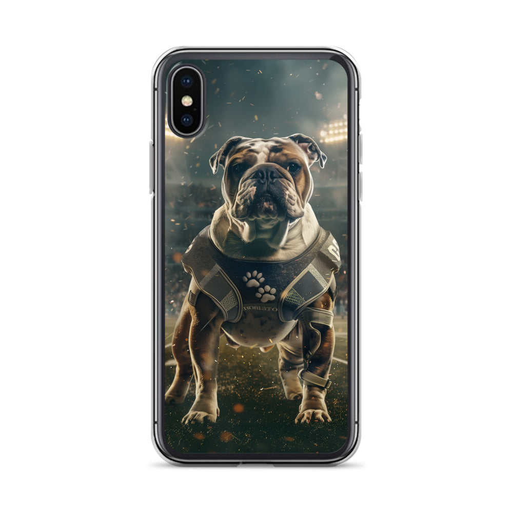 Bulldog Football-Themed Clear Case for iPhone®