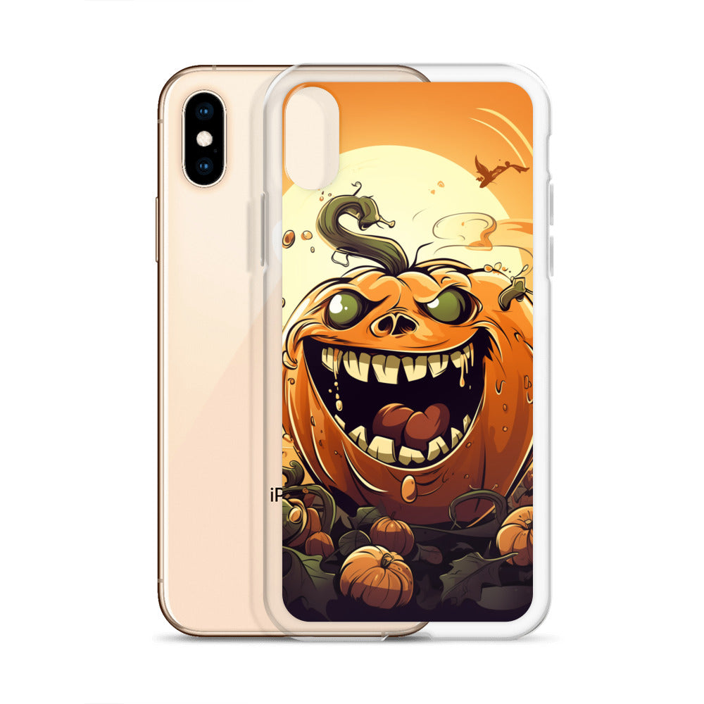 Halloween Pumpkin B Clear Case for iPhone