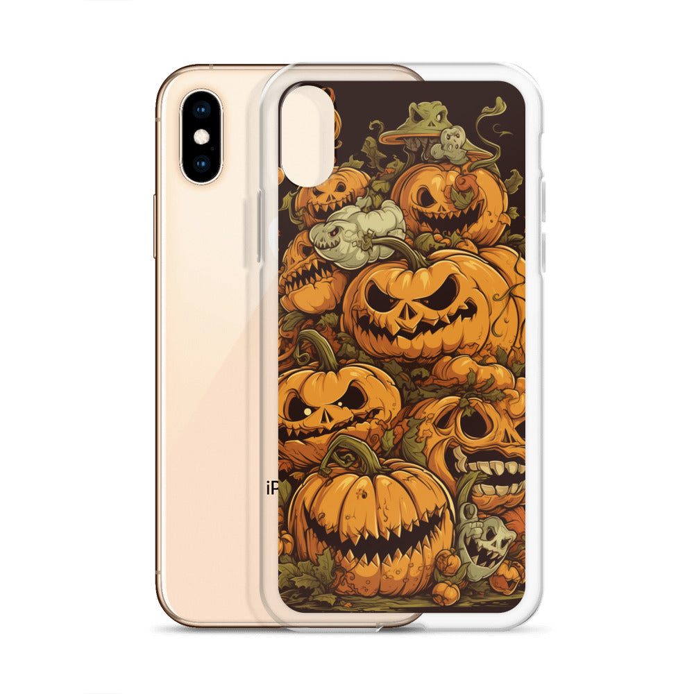 Halloween Pumpkin C Clear Case for iPhone