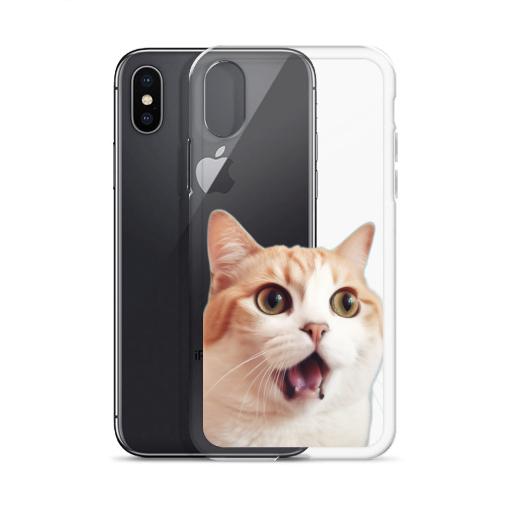 Cat E Clear Case for iPhone