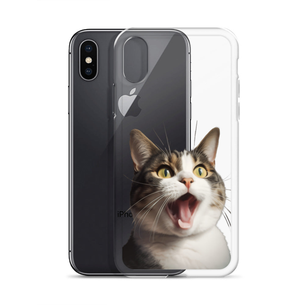 Cat H Clear Case for iPhone