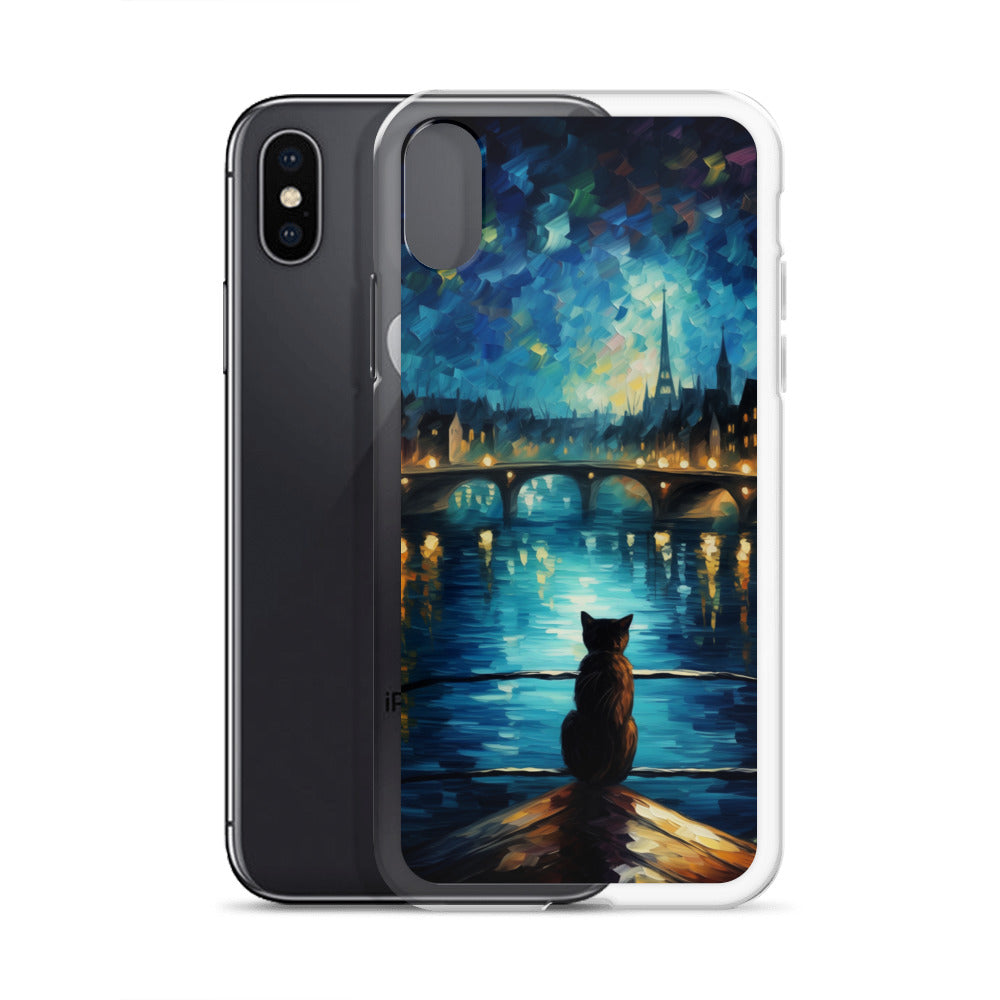 River Cat B Clear Case for iPhone