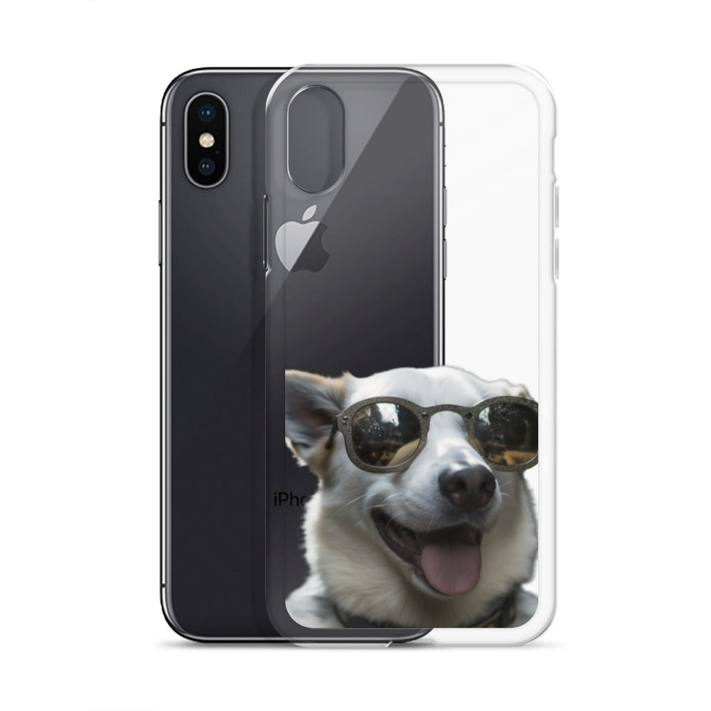 Glasses dog A clear case for iphone