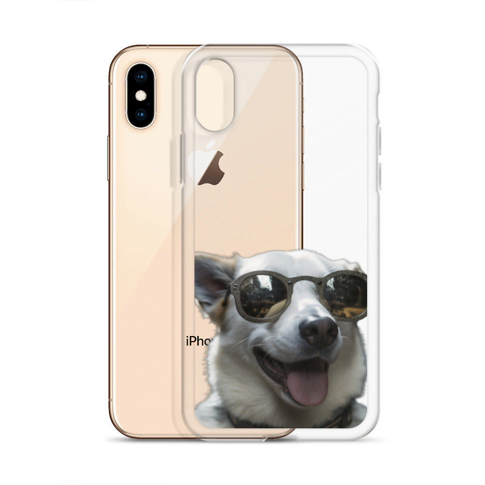 Glasses dog A clear case for iphone