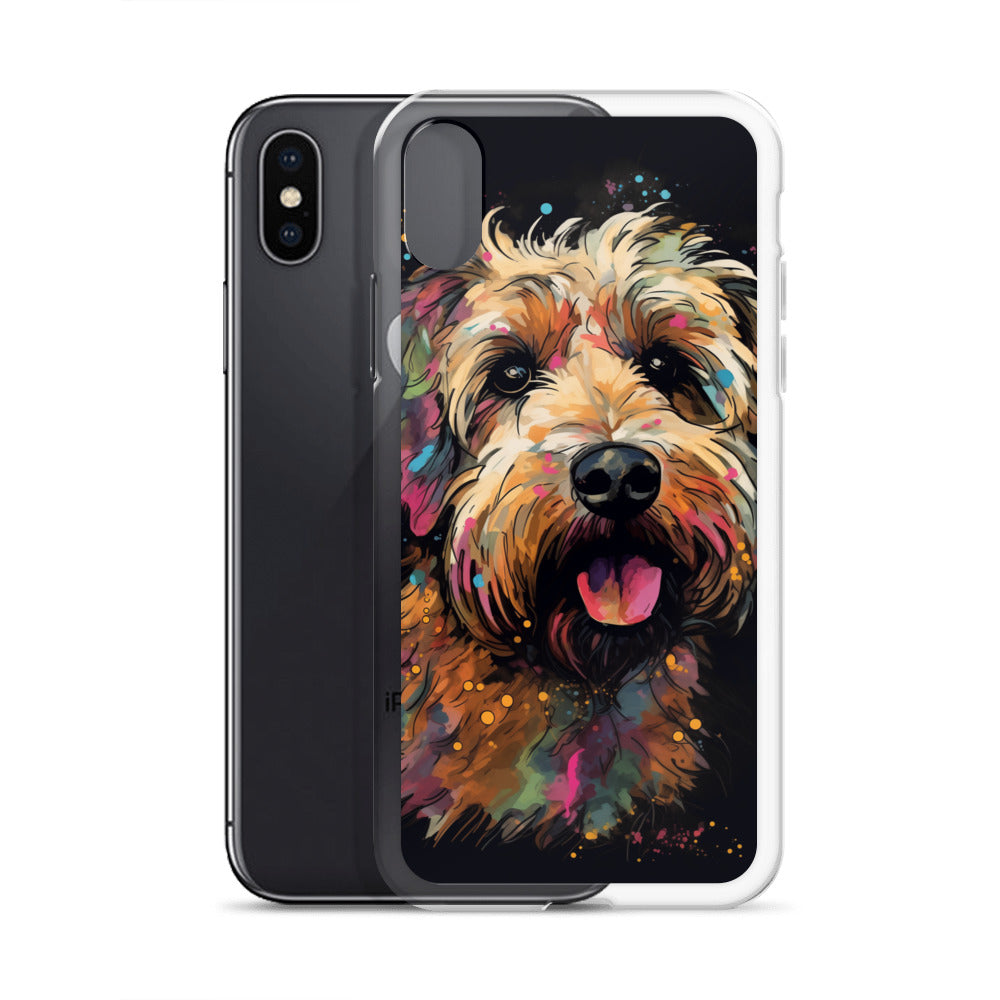Van Gogh Style Dog A Clear Case for iPhone