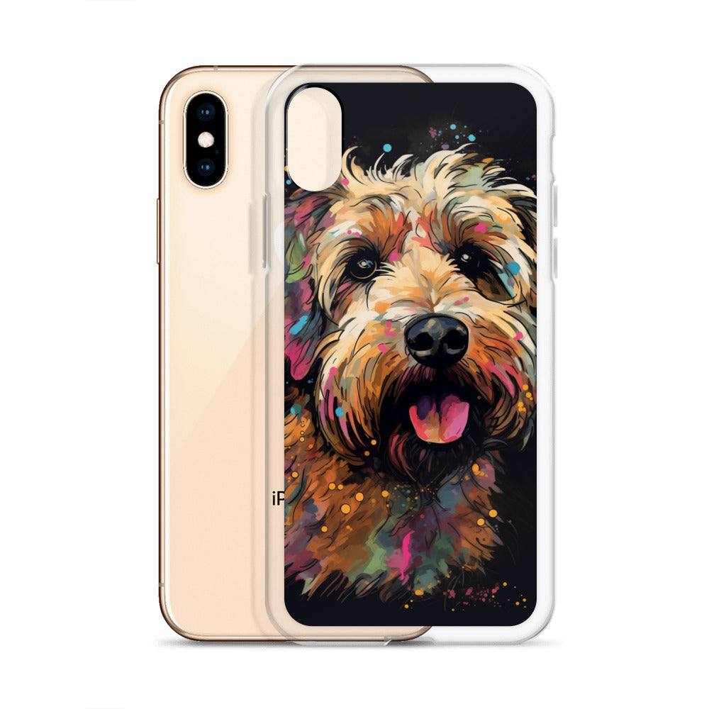 Van Gogh Style Dog A Clear Case for iPhone